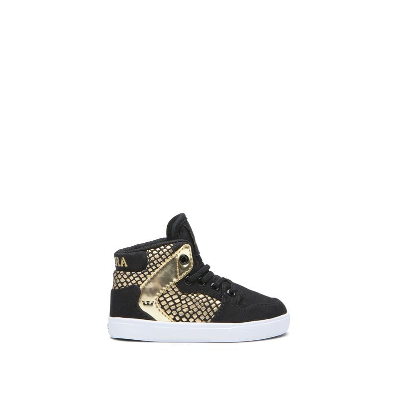 Supra VAIDER Sneaker High Kinder Schwarz / Gold Lagerverkauf CUKMQ1760